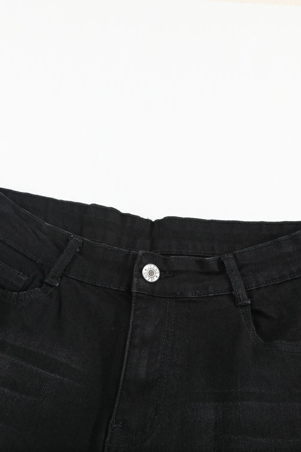 Wash Vintage Black Wide Leg Jeans