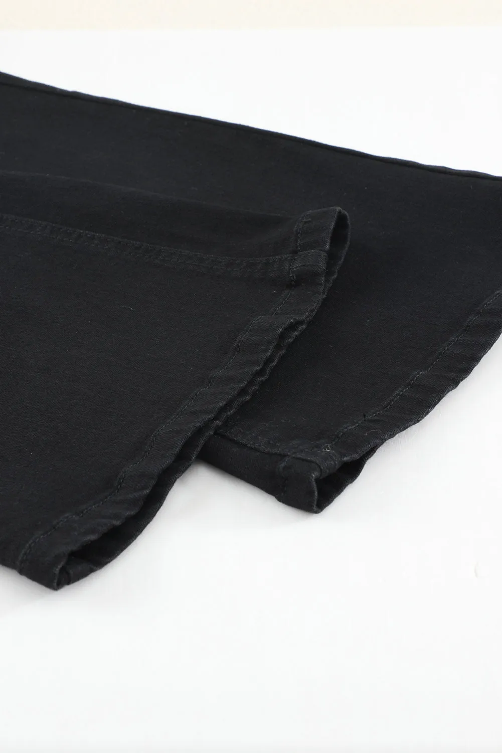 Wash Vintage Black Wide Leg Jeans