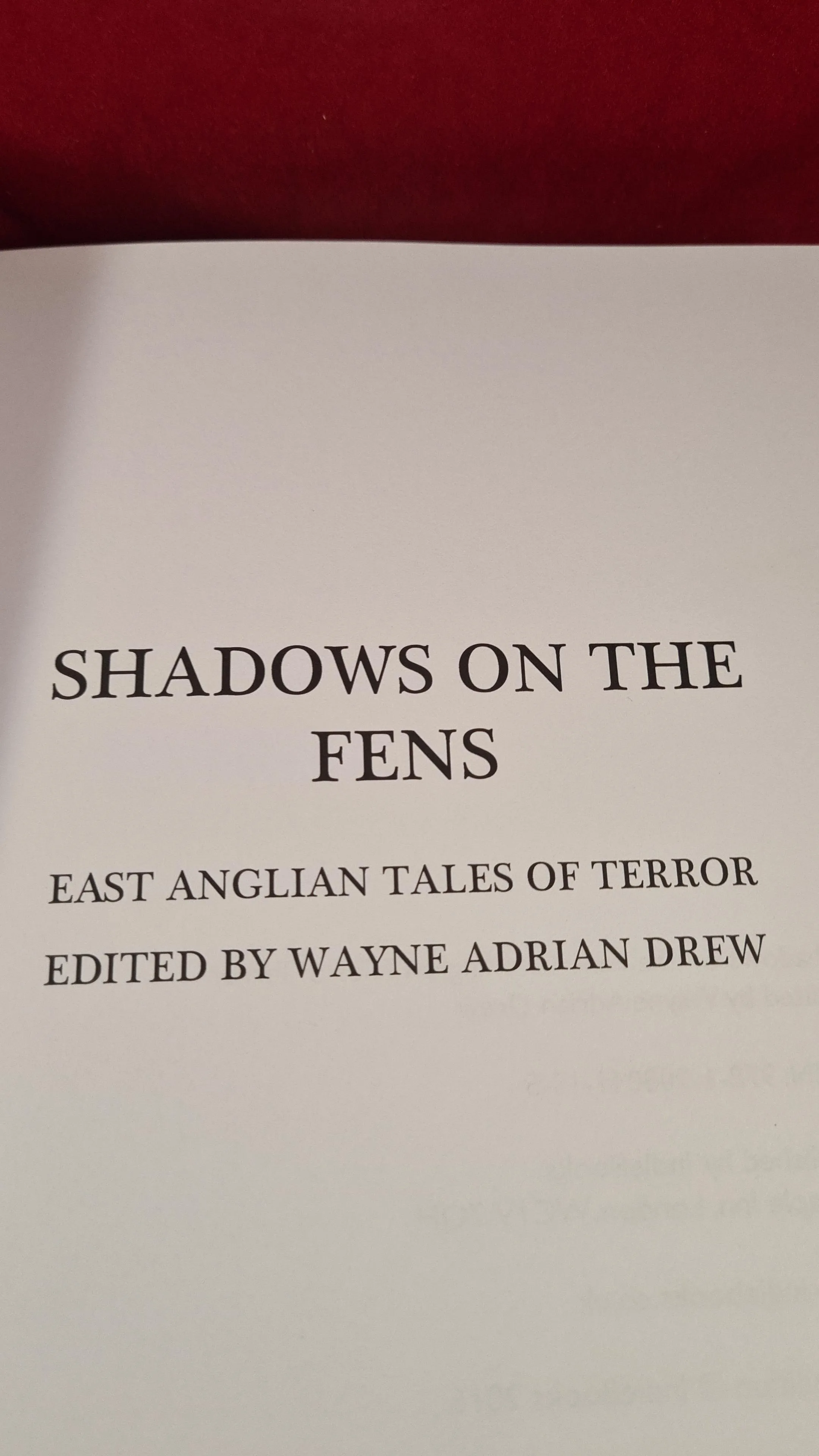 Wayne Adrian Drew - Shadows on The Fens, Indie Books, 2016