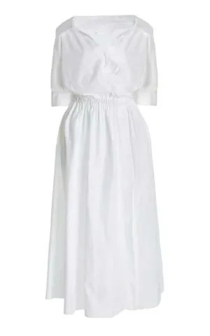 White Midi Dress For Summers