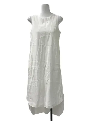White Round Neck Dress TEM