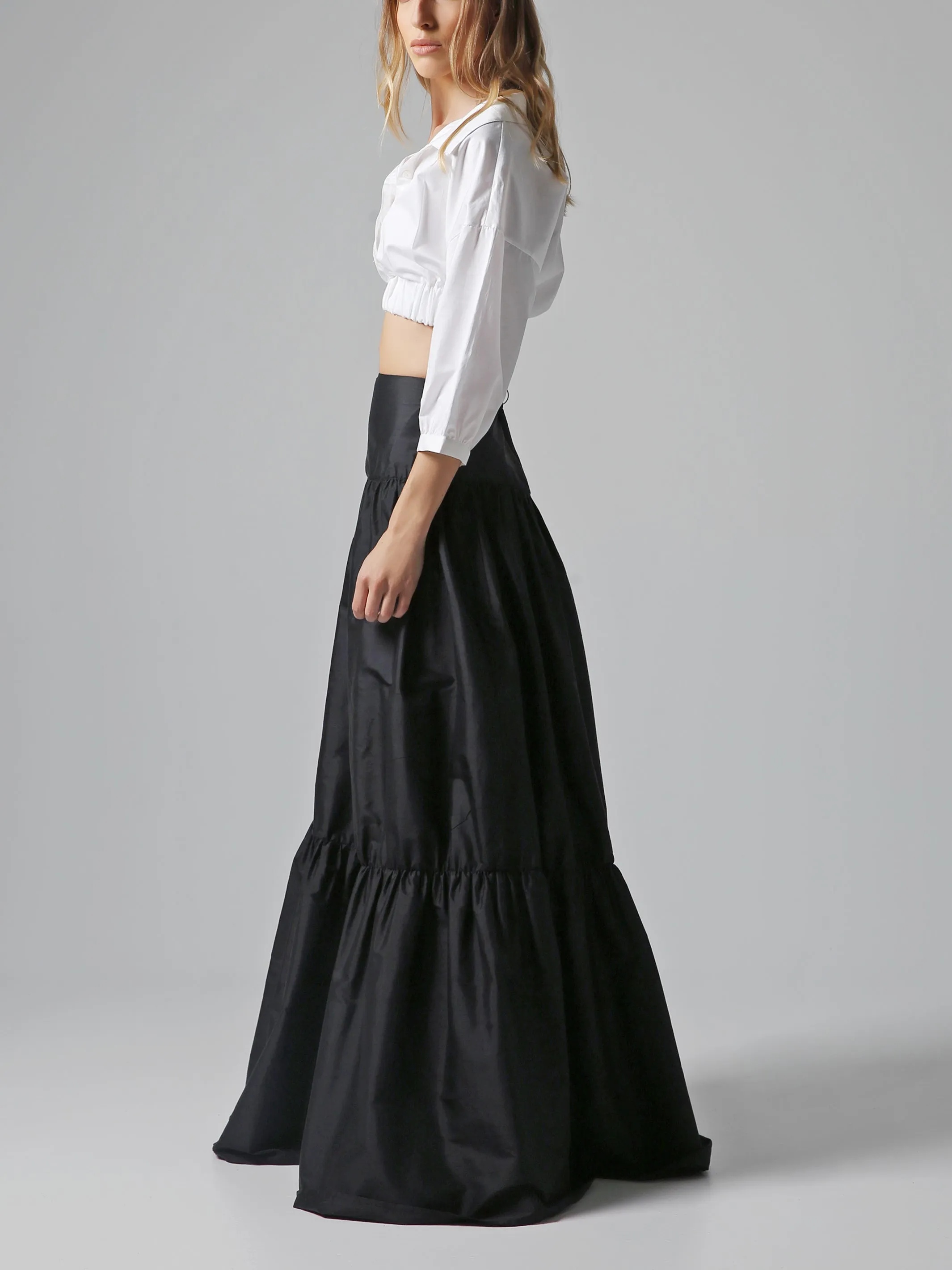 Wild Silk Maxi Skirt