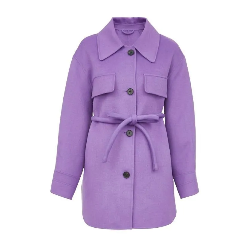 Women's Fashion Profile Double-side Wool Jacket