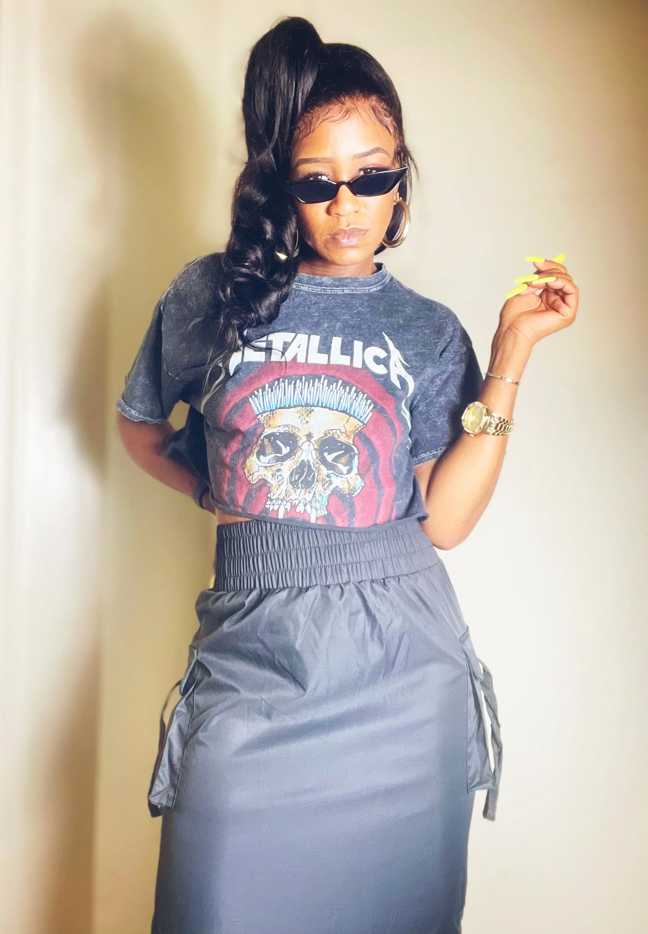 Women's Windbreaker Cargo Skirt