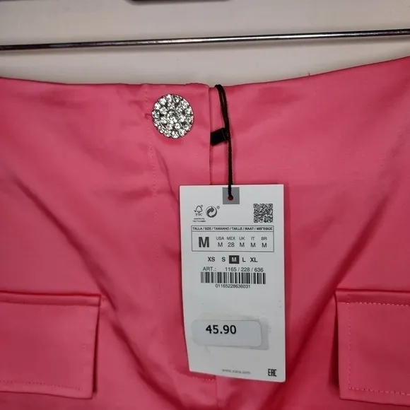 ZARA flap trim mini skirt