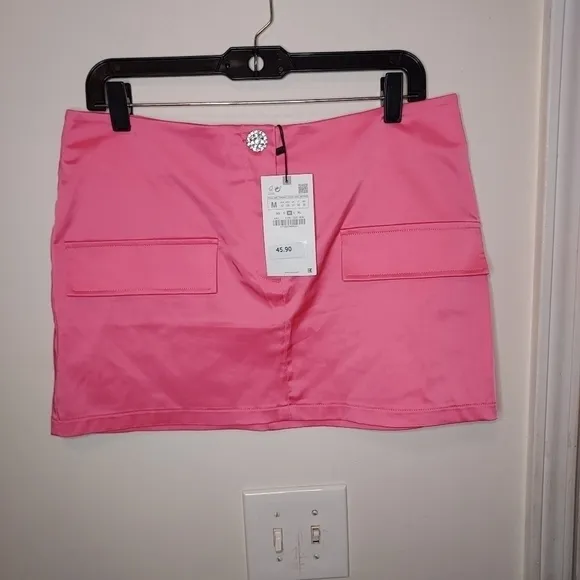ZARA flap trim mini skirt