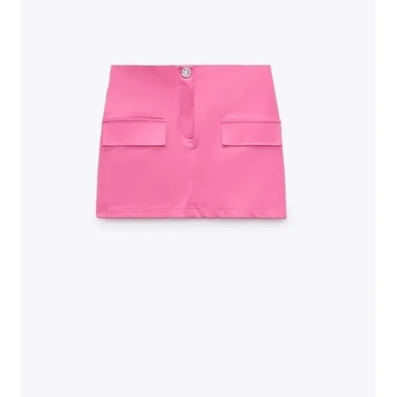 ZARA flap trim mini skirt