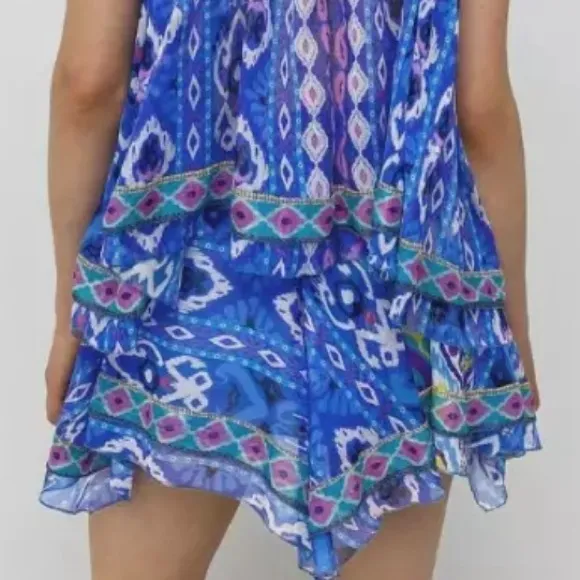 Zara Printed Asymmetric Skirt
