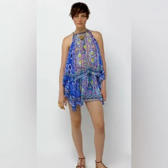 Zara Printed Asymmetric Skirt