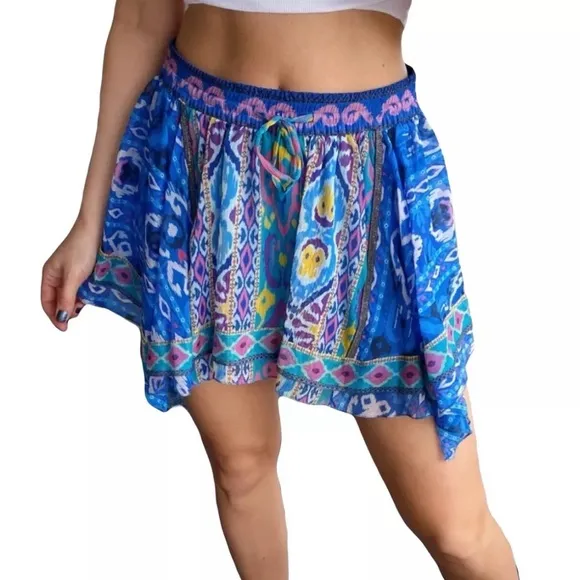 Zara Printed Asymmetric Skirt